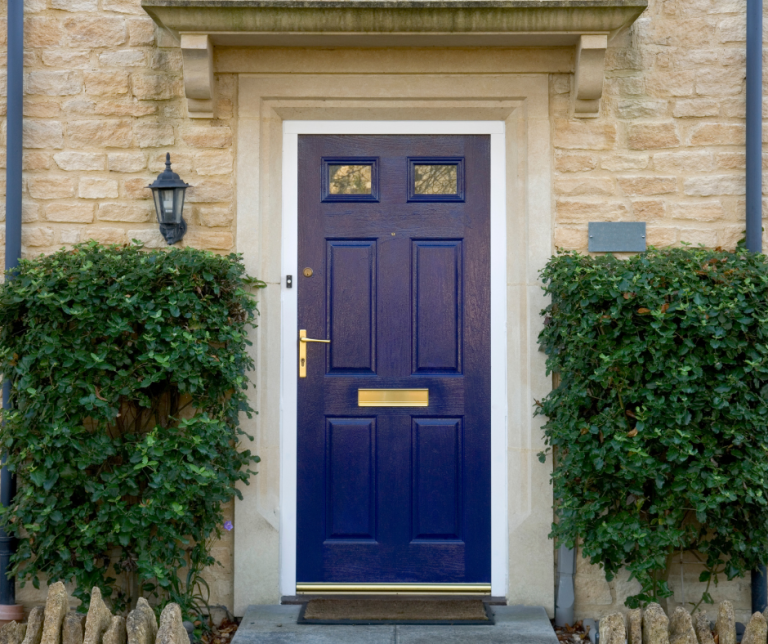 Blue composite door