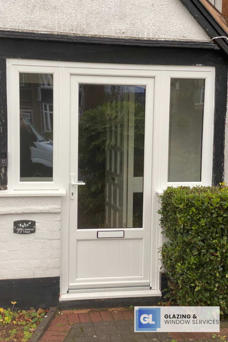 uPVC white door