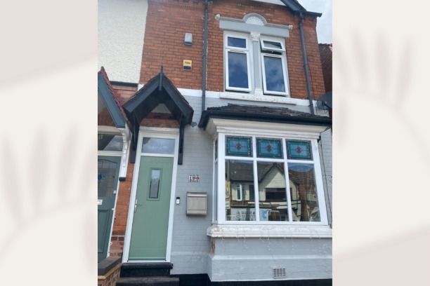 uPVC Flush Casement Window Replacement and Sage Green Composite Door Installation in Bearwood