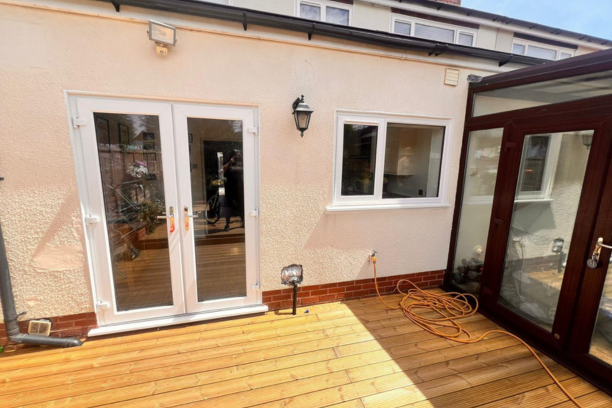 Full Set of White uPVC Windows and French Doors Installed in Halesowen
