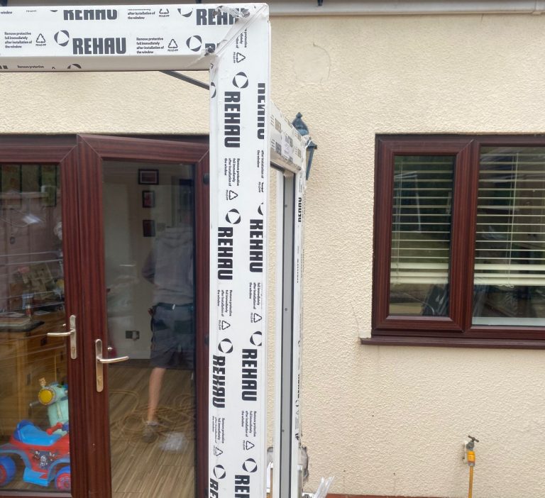 Old uPvc window and door