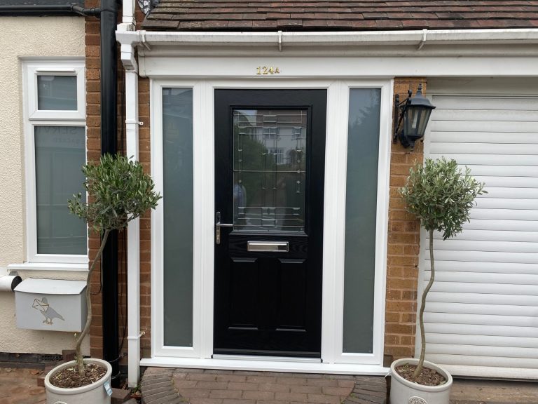 Satin Glass sidescreens and Composite Door
